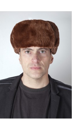 Colbacco stile russo uomo in castoro canadese rasato